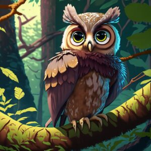 a wise old owl , anime
